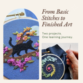 Beginner_Embroidery_Starter_Pack_Spiral_Sampler_and_Mini_Catwalk_by_Jessica_Long available at tinypatio.com