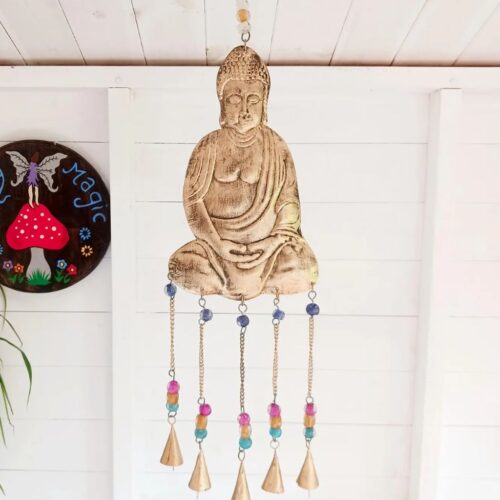 Buddha-Windchime-with-5-Indian-Bells