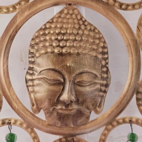 Buddha-Windchime-with-Indian-Bells-Brass-Wall-Art