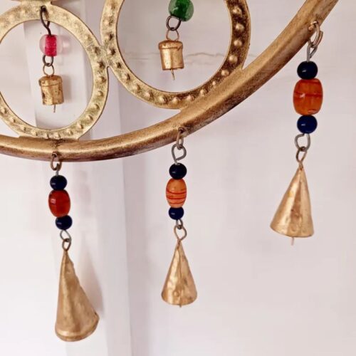 Buddha-Windchime-with-Indian-Bells-Brass-Wall-Art