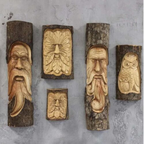 Handmade-Tree-Trunk-Carvings-–-Wise-Old-Man-Owl-Designs-in-Rustic-Wood-for-Garden-Decor